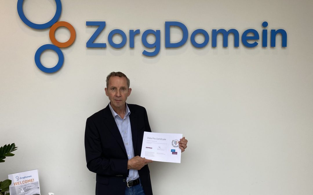 ZorgDomein is Data Pro gecertificeerd!