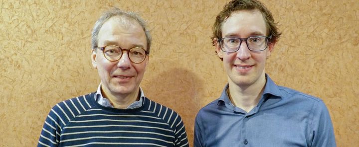 René Batenburg, medisch directeur Rhogo, en Arnoud Borst, Manager Services Rhogo